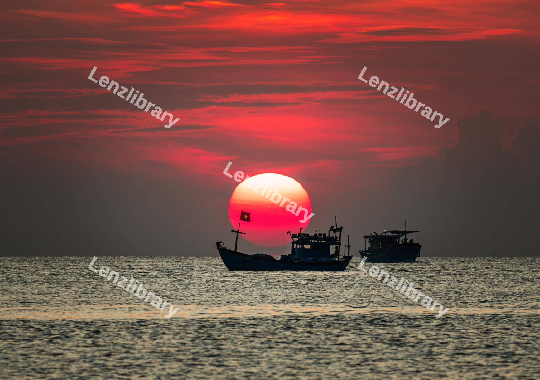 Boats in the sea